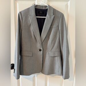J. Crew Black and White Houndstooth Blazer